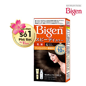 Thuốc nhuộm phủ bạc Bigen Milky nhập khẩu Nhật Bản, nhuộm tóc bạc hoàn toàn, nhuộm dễ tại nhà 80ml dạng kem