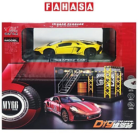 Đồ Chơi Mô Hình Xe 1:32 Lamborghini LP750-SV Và Gara Sửa Chữa Ô Tô - Ming Ying 66 MY66-M5270X - Màu Vàng