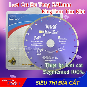 Mua Lưỡi Cắt Granite 350mm KingTom Khô Tím - Chuyên Bê Tông Cốt Thép - Giá Siêu Tốt