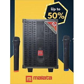 Mua Loa kéo Malata M9088 - Loa kéo di động bass 2 tấc - Tặng kèm 2 micro không dây - Công suất lên đến 200W - Đầy đủ kết nối Bluetooth  AUX  USB  TF card - Cổng 6.5 cắm micro ngoài - Âm thanh cực hay - Hàng chính hãng