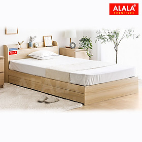 Giường ngủ ALALA64 + 2 hộc kéo / Miễn phí vận chuyển và lắp đặt/ Đổi trả 30 ngày/ Sản phẩm được bảo hành 5 năm từ thương hiệu ALALA/ Chịu lực 700kg