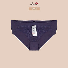 Quần Lót Nữ Thun Lạnh Phối Ren Cạp Vừa LUPERI LU3QL712 Dáng Bikini Chất Liệu Mềm Mịn Co Giãn Không Lằn Mông Kháng Khuẩn Tốt