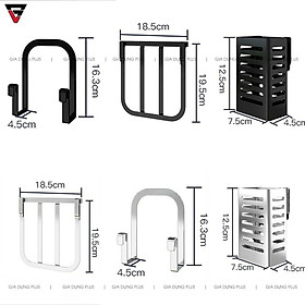 Mua Phụ kiện đa năng inox 304 cho kệ giá phòng bếp - ống đựng đũa đơn  giá cài vung thớt  giá cài dao