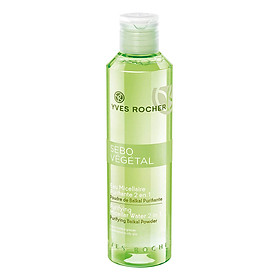 Nước Hoa Hồng Cho Da Dầu Yves Rocher Sebo Vegetal Eau Micellaire Purifiante 2 In 1 200ml