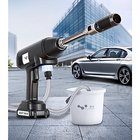 Mua Máy Xịt Rửa Xe Pin Sạc Lithium Không Dây Áp Lực Mạnh High Power 12Piston 600W (Full Box)