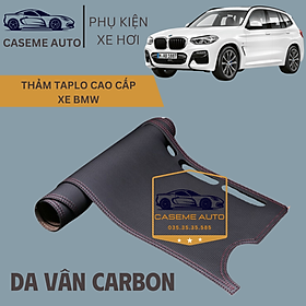 [BMW] Thảm Taplo 3 Lớp Dành Cho Các Xe Hãng BMW, Da Vân Carbon Cao Cấp - Hàng Chính Hãng