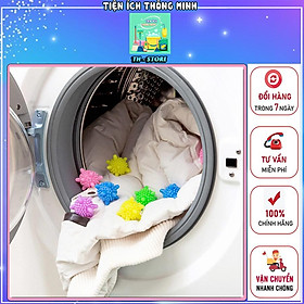 Bóng giặt lọc rác, cặn trong máy giặt. Quả cầu gai giặt quần áo máy giặt thông minh. - TT765