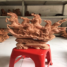 Mua Tượng Gỗ Điêu Khắc Bát Mã Phi Thiên