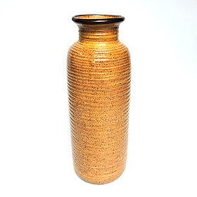 Mua Bình hoa gốm sứ cao trên 30cm dáng Trụ  lọ gốm sứ Bát Tràng  phong cách mộc mạc dùng cắm sen  các loại hoa dáng cao