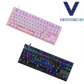 Mua BÀN PHÍM CƠ Motospeed CK82( BLACK - PINK ) hàng chính hãng -giao màu ngẫu nhiên