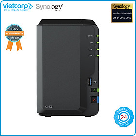 Thiết bị lưu trữ mạng NAS Synology DS223 (Đen) - Hàng Chính Hãng