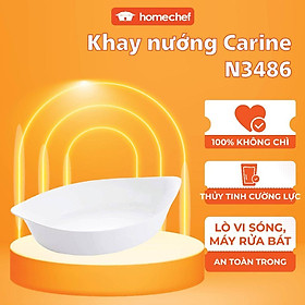 Mua Khay nướng thủy tinh chịu nhiệt Luminarc Cuisine Carine 38x23 cm - N3486  dùng lò nướng  lò vi sóng | Hàng chính hãng
