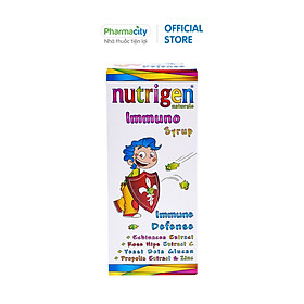 Siro tăng cường đề kháng cho trẻ Nutrigen Naturale Immuno hỗ trợ giảm nguy