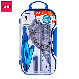 Bộ compa 7 món Deli 30304 / Compa chì kim Deli G30304