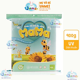 (Túi Tiết Kiệm Xanh) Khăn Khô, Khăn Vải Khô Đa Năng Mama 900g (Kích Thước 15x18cm) Dùng Lau, Vệ Sinh Cho Bé - Thương Hiệu BeeVN Mama