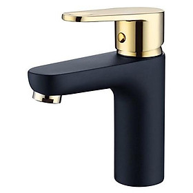 Vòi Lavabo mạ Niken vàng đen