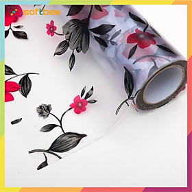 Mua Giấy dán kính chất liệu decal  in hình hoa  khổ ngang 0.9m  giảm ánh sáng  che mờ  tăng tính thẩm mỹ