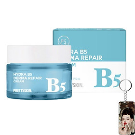 Kem dưỡng phục hồi dưỡng trắng Hydra B5 Derma Repair Cream Pretty Skin 52ml tặng móc khóa