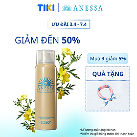 Kem chống nắng dạng xịt dưỡng da bảo vệ hoàn hảo Anessa Perfect UV Sunscreen Skincare Spray SPF 50+ PA++++ 60g