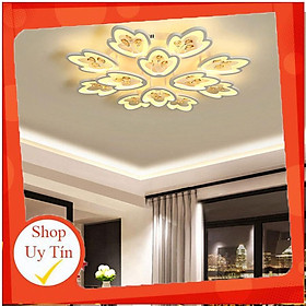 Mua ĐÈN ỐP TRẦN phòng khách  đèn LED trang trí 12 cánh- G05  3 chế độ sáng kèm điều khiển tăng chỉnh