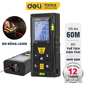 Mua Máy Đo Khoảng Cách Laser Deli Chính Hãng Loại 40m / 50m / 60m Đa Năng - Dễ Dàng Sử Dụng Từ Xa - DL331050P / EDL4168
