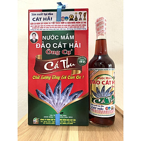 Nước Mắm Cá Thu Đỏ , 25 độ đạm dung tích 650ml/chai