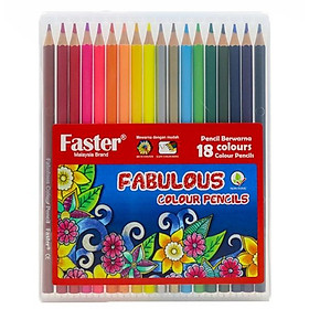 Vỉ 18 Bút Chì Màu Fabulous - Faster CP-F-718