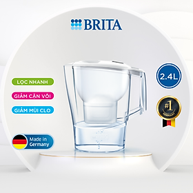 Mua Bình Lọc Nước BRITA Aluna Cool White - 2.4L (có sẵn 1 lõi lọc Maxtra Plus)