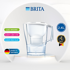 Bình Lọc Nước BRITA Aluna Cool White - 2.4L (Kèm Maxtra Plus)