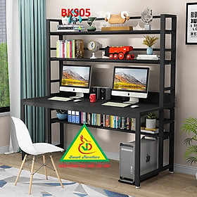 Mua Bàn làm việc  bàn học khung sắt mặt gỗ BKS05 - Nội thất lắp ráp Viendong Adv