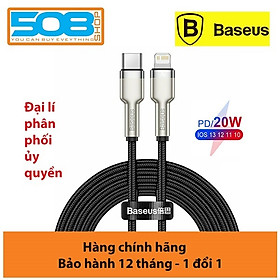 Cáp sạc nhanh PD20W truyền dữ liệu Baseus Metal Data Type-C sang iPhone ( 2 size ) - Hàng chính hãng