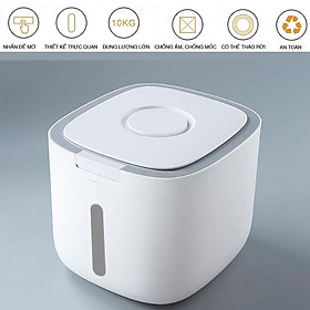 Mua Thùng Đựng Gạo Cao Cấp 10kg - Thùng Đựng Gạo Nắp Đậy Thông Minh  Thiết Kế Hiện Đại & Đẹp Mắt  Chất Liệu ABS &PP An Toàn Chống Nước
