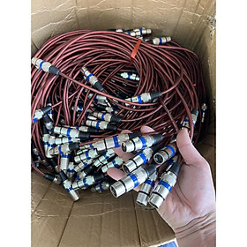 Hình ảnh Dây Canon 2 Đầu Chống nhiễu (Nâu, tím) chất lượng cao.Kích thước dây 0.8 mét, dây mềm siêu bền, lõi Đồng nguyê