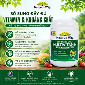 Vitamin tổng hợp Nature’s Way complete daily multivitamin 200 viên  bổ sung Vitamin và khoáng chất