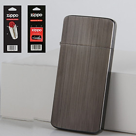 Mua Combo Hộp Quẹt Bật Lửa Xăng Đá KZC5 Siêu Mỏng  Tặng Trọn Bộ Bấc Đá Chuyên Dụng Cho Bật Lửa Xăng Đá