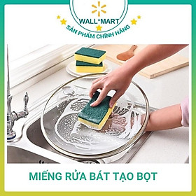 Mua Miếng Rửa Bát Tạo Bọt Xơ Mướp Nhật Wallmart WM21
