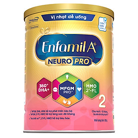 Sữa bột Enfamil A+ NeuroPro 2 với 2’-FL HMO cho trẻ từ 6 –12 tháng tuổi– 830g