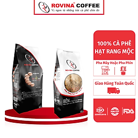 Cà Phê Robusta – Pha Phin – Gói 500gr ( Xay Sẵn) Hương Vị Cân Bằng Mùi Thơm Nhẹ, Vị Êm Thương Hiệu Rovina Coffee