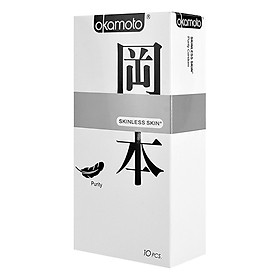 Hộp 10 Bao Cao Su Siêu Mỏng Okamoto Purity