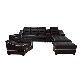 Bộ sofa da góc L Tundo kèm ghế đơn 310 x 180 x 75 cm màu theo yêu cầu