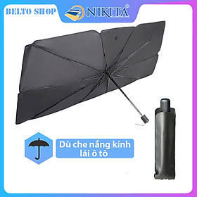 Ô che nắng, chắn tia UV kính lái ô tô đa năng - Chất liệu: (vải dù) keo bạc titan - Kích thước: 80x145cm