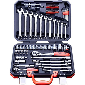 Bộ Dụng Cụ HARDEN 77 Dụng Cụ Chi Tiết Bằng Thép Cao Cấp CRV Tiêu Chuẩn Châu Âu - Hộp Nhựa Nguyên Chất, Chịu Được Va Đập , Độ Bền Cao, Dễ Dàng Sử Dụng Di Chuyển - 42x30x10 - Hàng Chính Hãng HARDEN