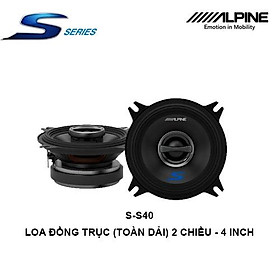 S-S40 Loa xe hơi đồng trục (toàn dải) 2 chiều 4 inch chính hãng Alpine