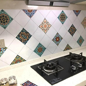 Mua Cuộn 3 Mét Decal Giấy Dán Bếp Tráng Nhôm Cách Nhiệt Ô Chéo (3 Mét Dài x 0.6 Mét Rộng)