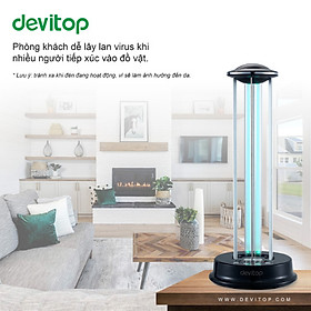 Mua ĐÈN Diệt Khuẩn tiêu diệt vi khuẩn  virus  khử trùng  khử mùi nấm mốc gây bệnh trong không khí và các bề mặt khác hàng chính hãng (Dụng cụ diệt côn trùng) DEVITOP UV
