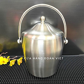 Mua Xô Đá Inox 2 Lớp Cách Nhiệt  Xô Ướp Nước Đá Cách Nhiệt - Kiểu dáng sang trọng hiện đại