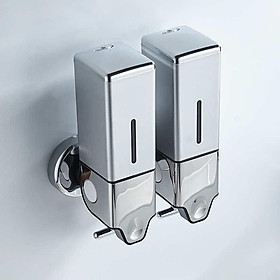 Mua Hộp đôi bạc Vuông đựng  nước xà bông cao cấp