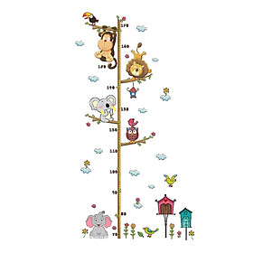 Toddler Growth Height Chart Wall Sticker Ruler Room Decor 30x60cm_2pcs