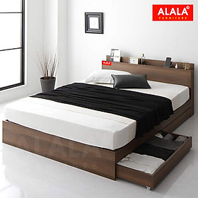 Giường ngủ ALALA45 + 2 hộc kéo / Miễn phí vận chuyển và lắp đặt/ Đổi trả 30 ngày/ Sản phẩm được bảo hành 5 năm từ thương hiệu ALALA/ Chịu lực 700kg