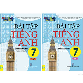 Sách - Bộ 2 cuốn Bài Tập Tiếng Anh 7 Cơ Bản Và Chuyên Sâu Biên soạn theo chương trình GDPT mới Global Success - ndbooks - Combo 2 tập